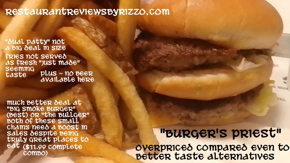 The burger's priest - overpriced quality