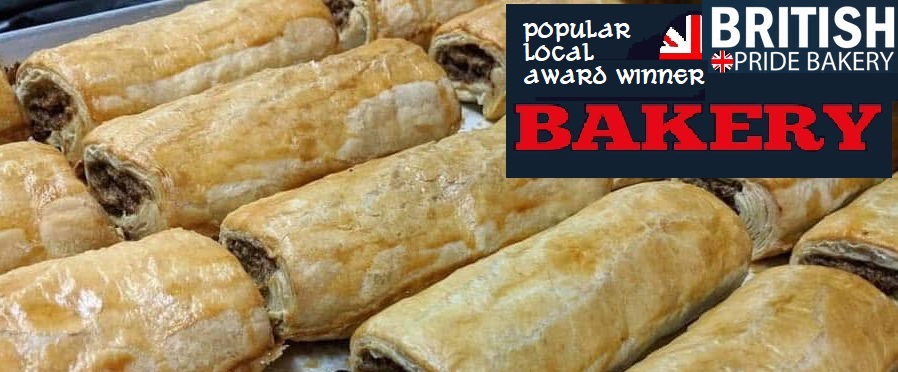 local British bakery award winning sausage rolls