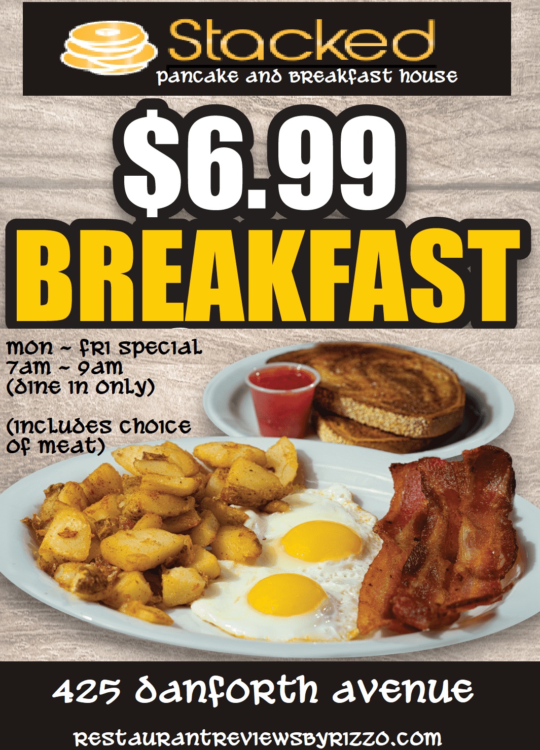 Stacked breakfast special