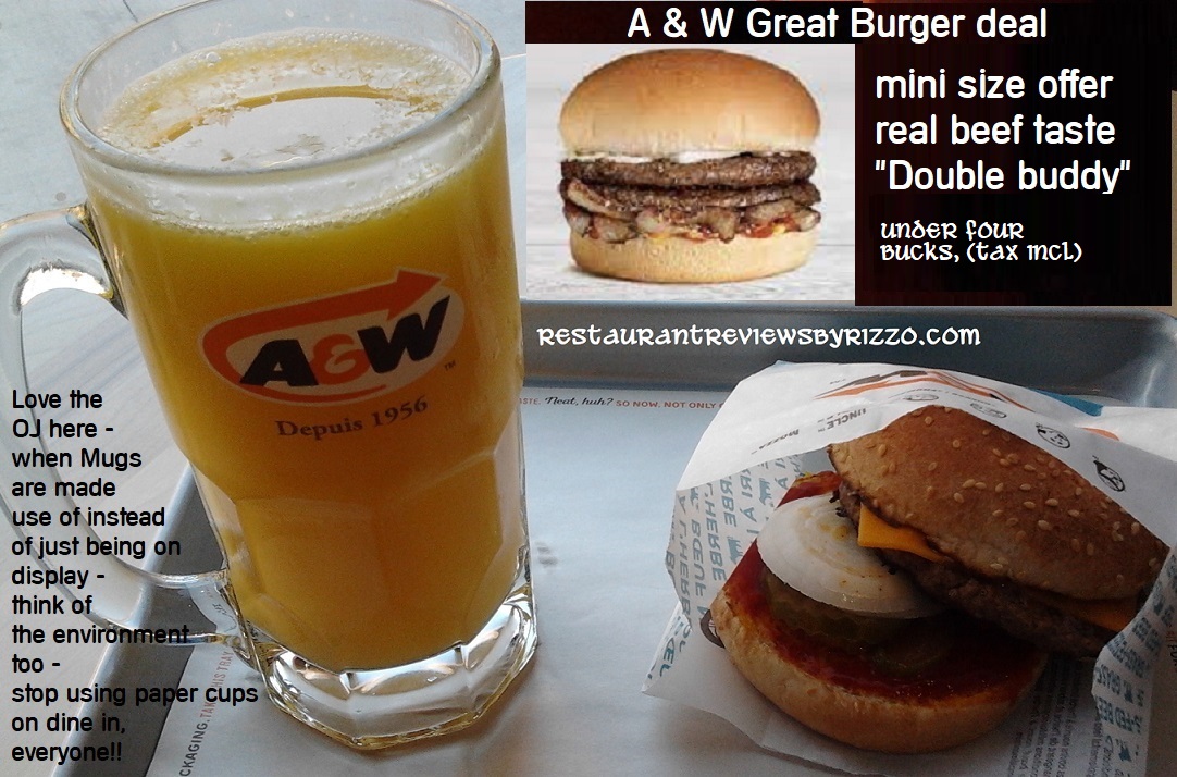 A & W OJ / mama burger