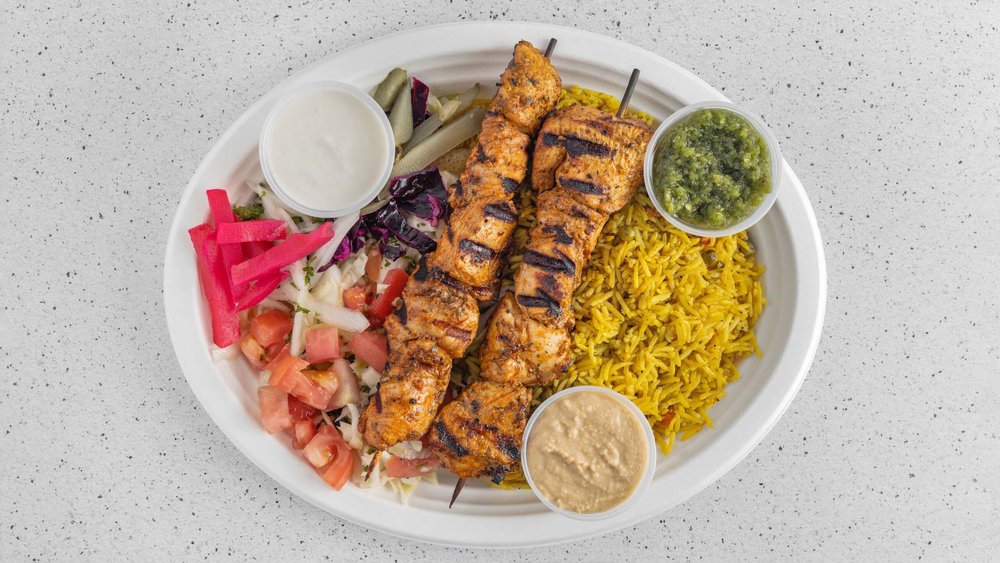 shish tawook stock photo