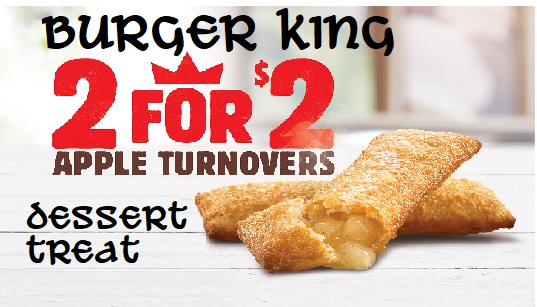 apple pie turnovers at burger king
