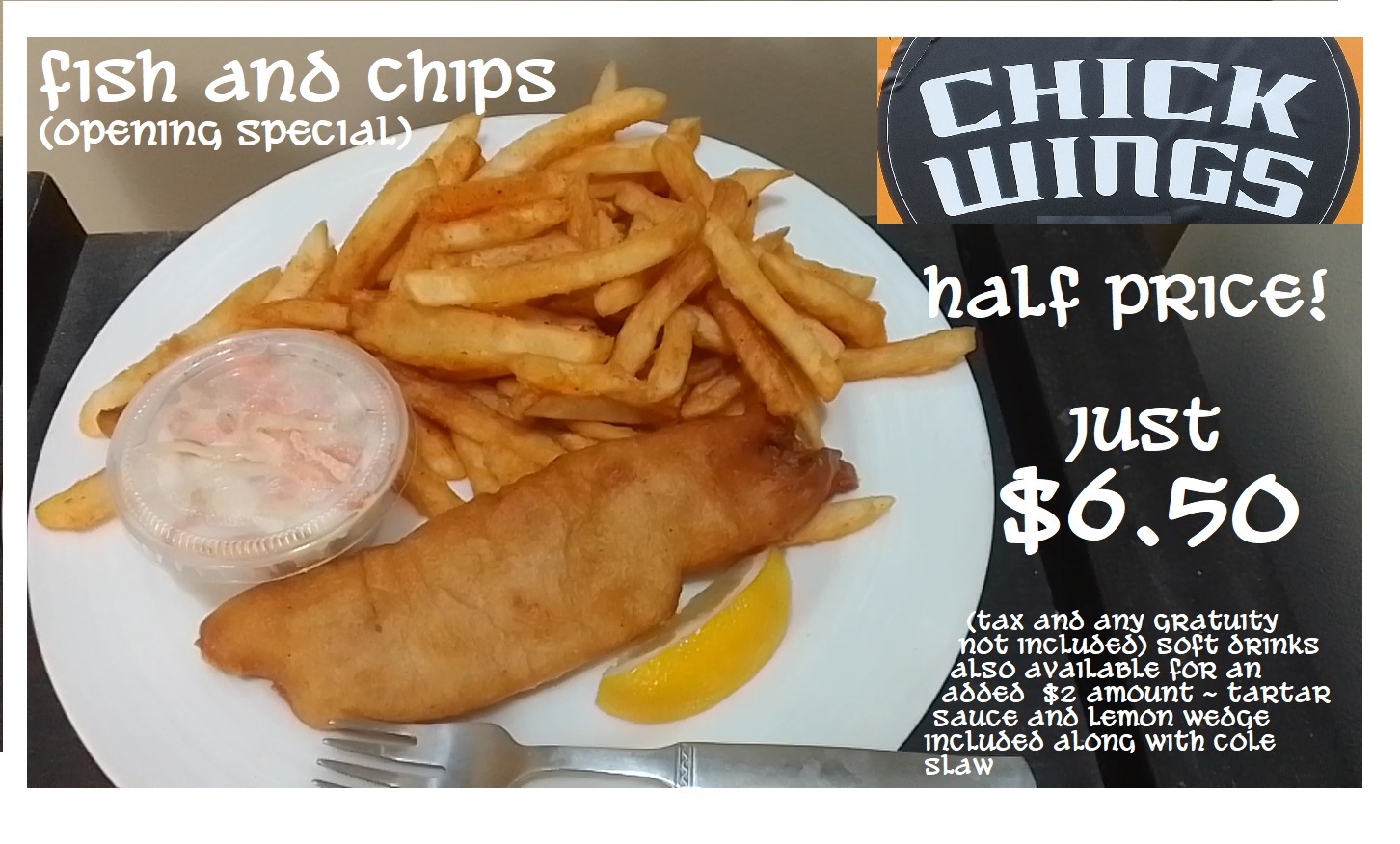 fish and chips special