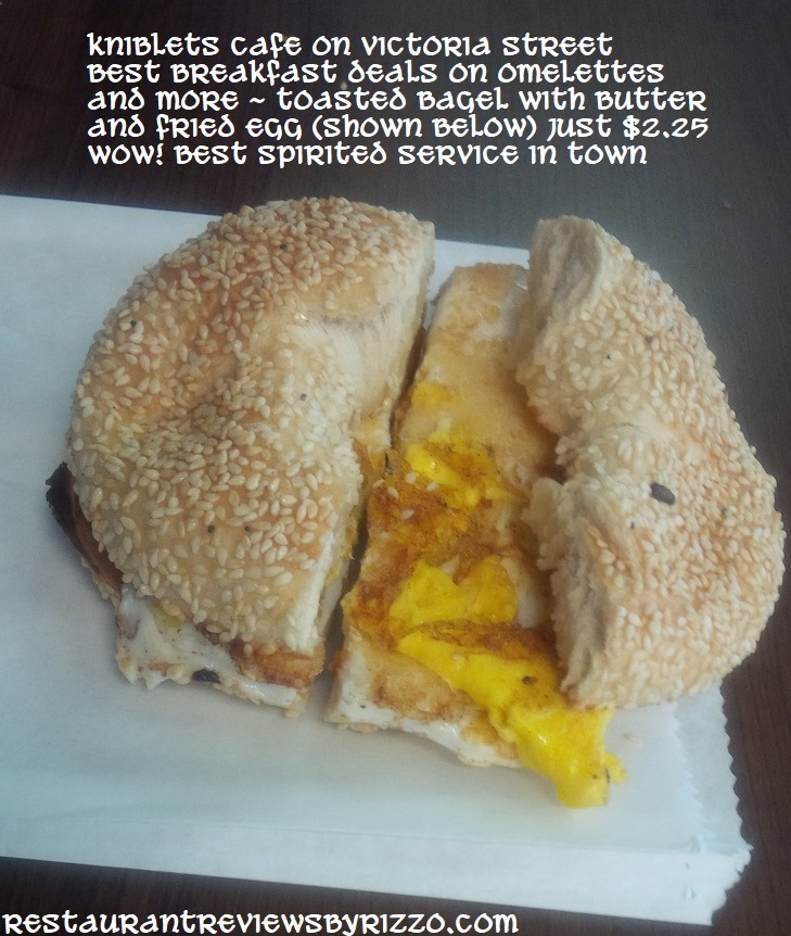 Kniblets cafe bagel sandwich deals and more!!!