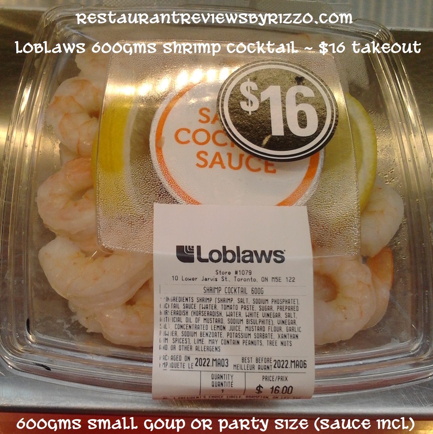 loblaws shrimp deal for get-togethers