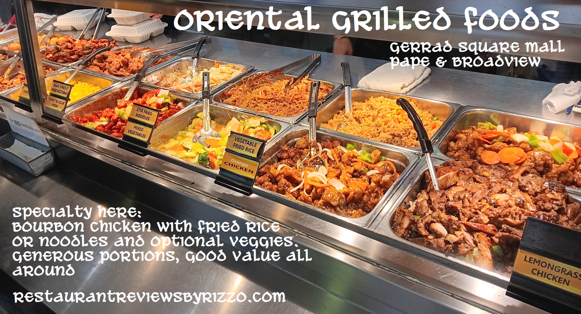 oriental grill foods layout