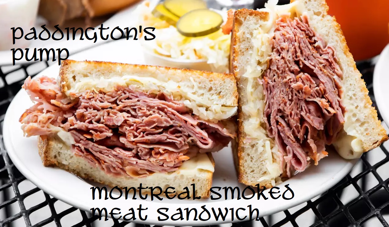 Paddingtons Montreal smoked sandwich