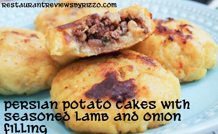 persian potato lamb cake