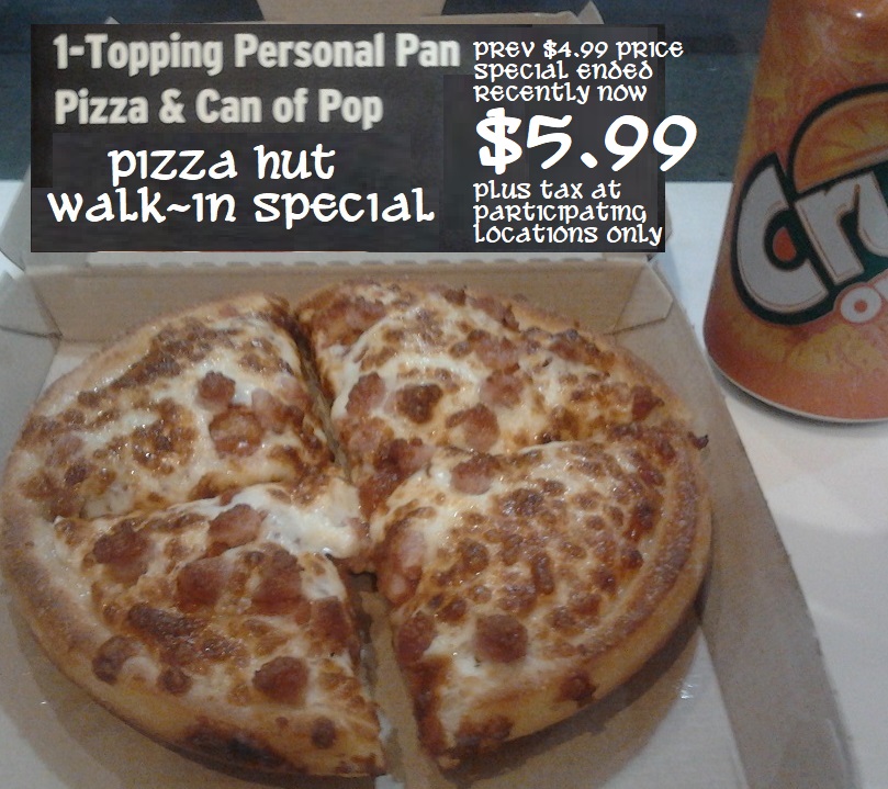 pizza hut lunch deal