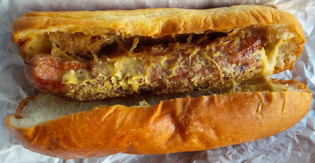 sausage on a bun