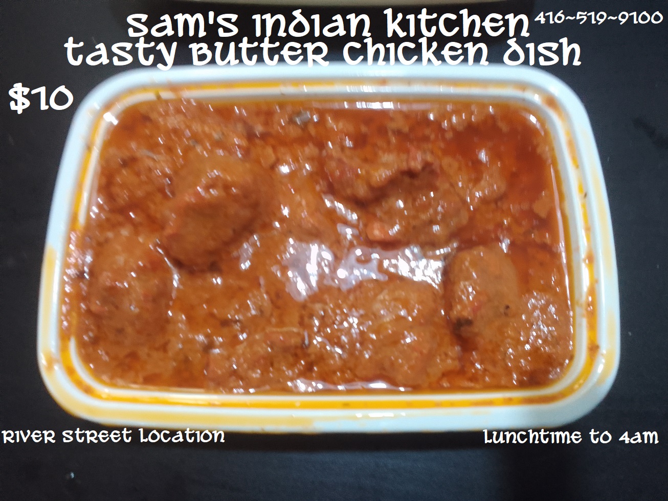 sams butter chicken offering