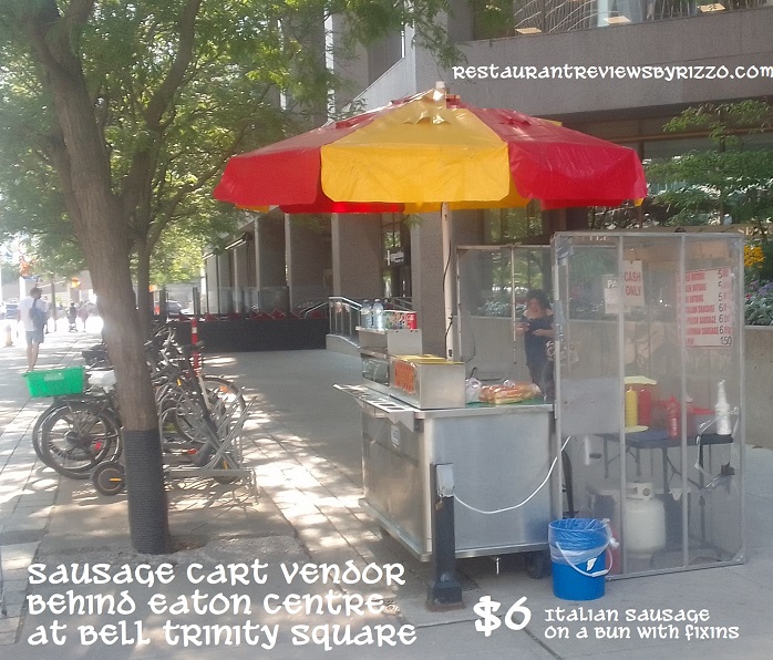 sausage cart - Bell trinity square