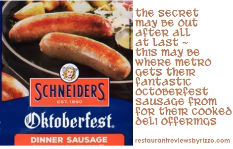 octoberfest sausage - sweet tasting real thing 
