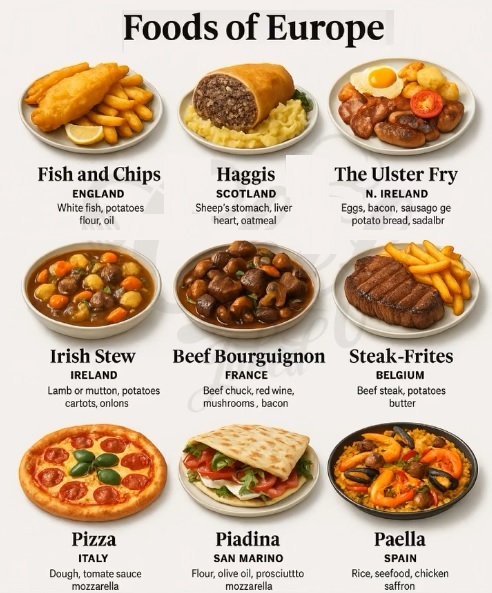 foods around europe