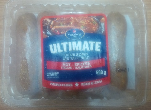 hot italian chicken sausage pkg
