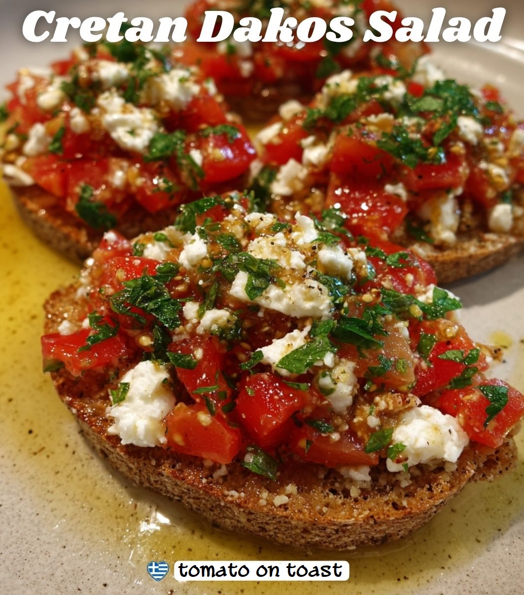 tomato n feta on toast